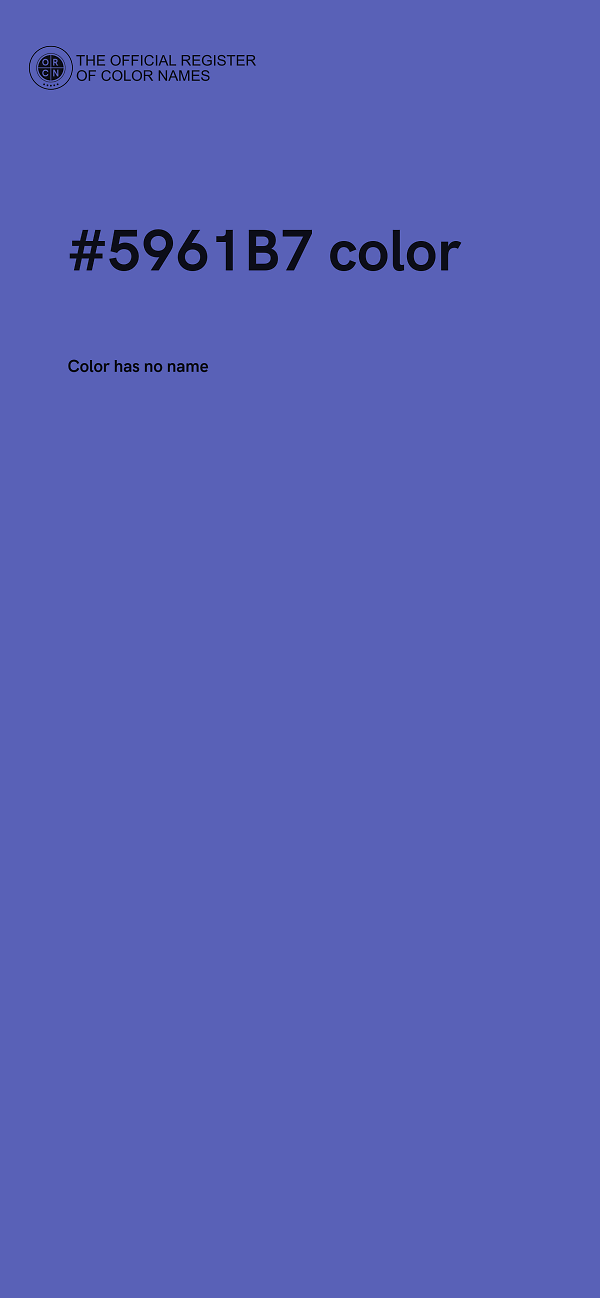 #5961B7 color image