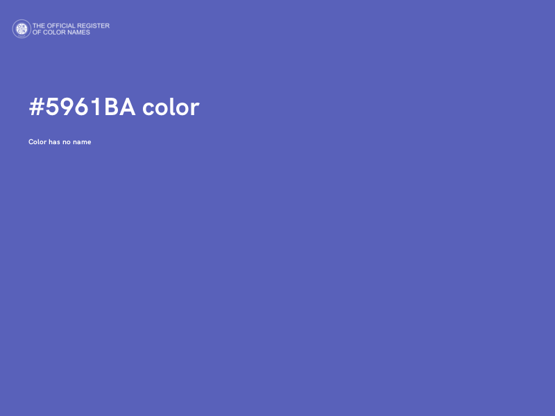 #5961BA color image