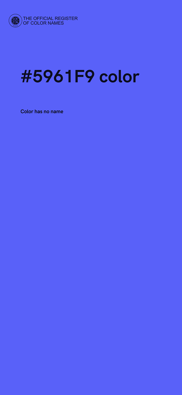 #5961F9 color image