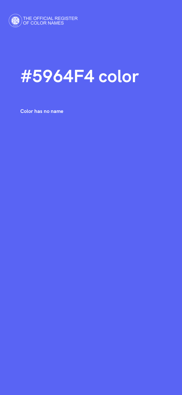 #5964F4 color image