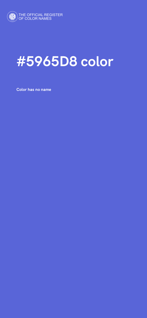 #5965D8 color image