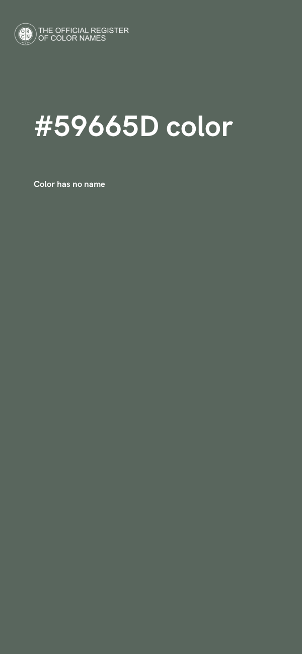 #59665D color image