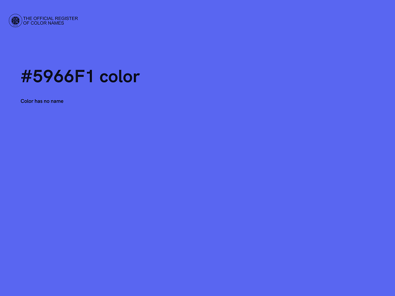 #5966F1 color image