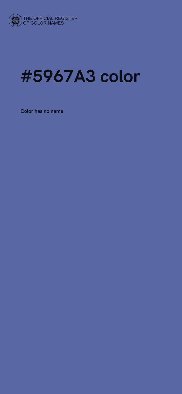 #5967A3 color image