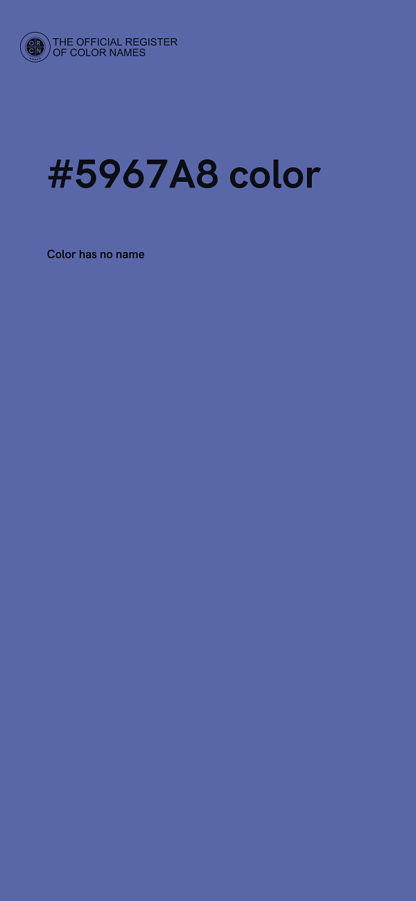 #5967A8 color image