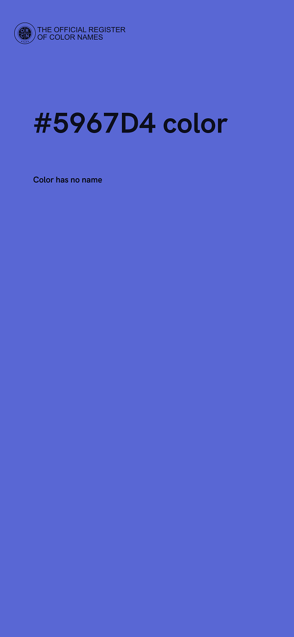 #5967D4 color image