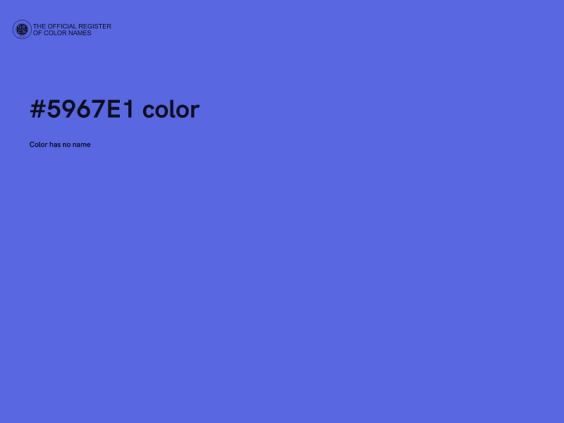 #5967E1 color image