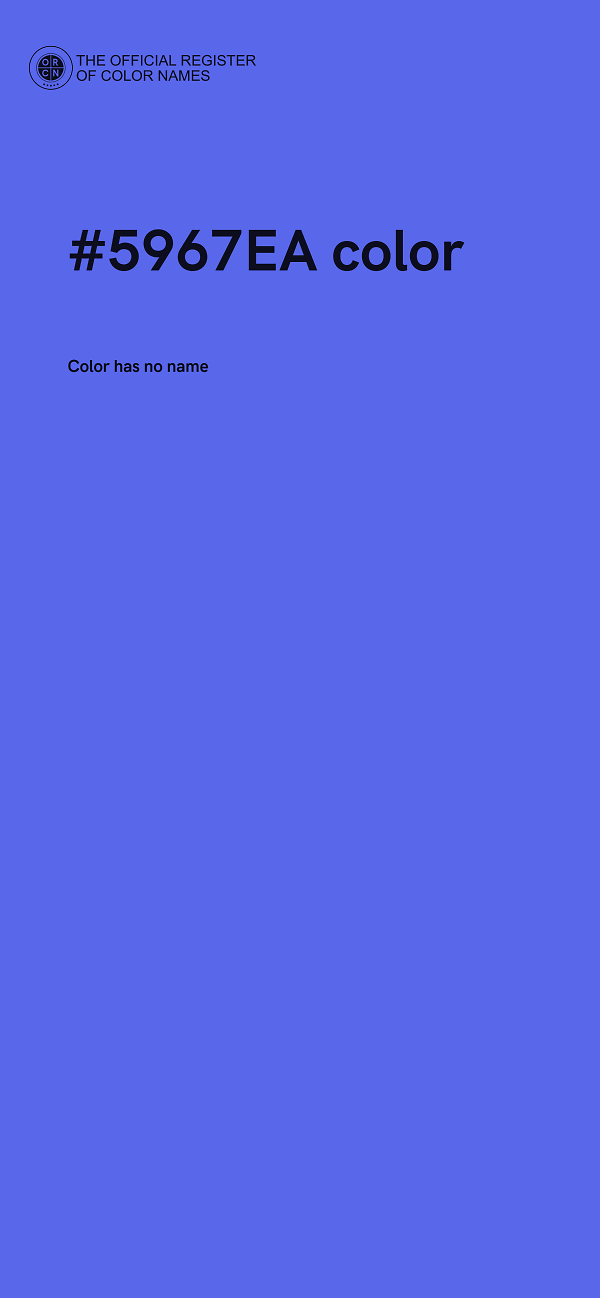 #5967EA color image