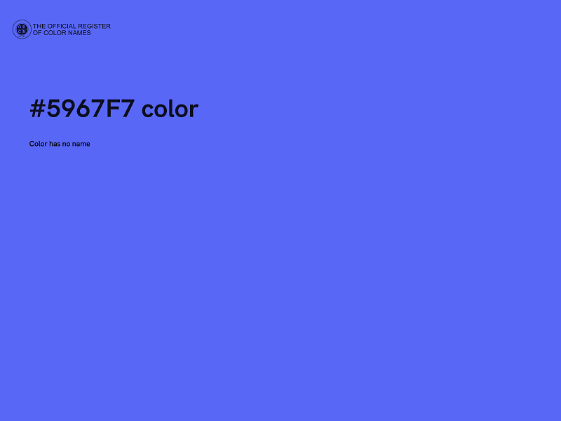 #5967F7 color image