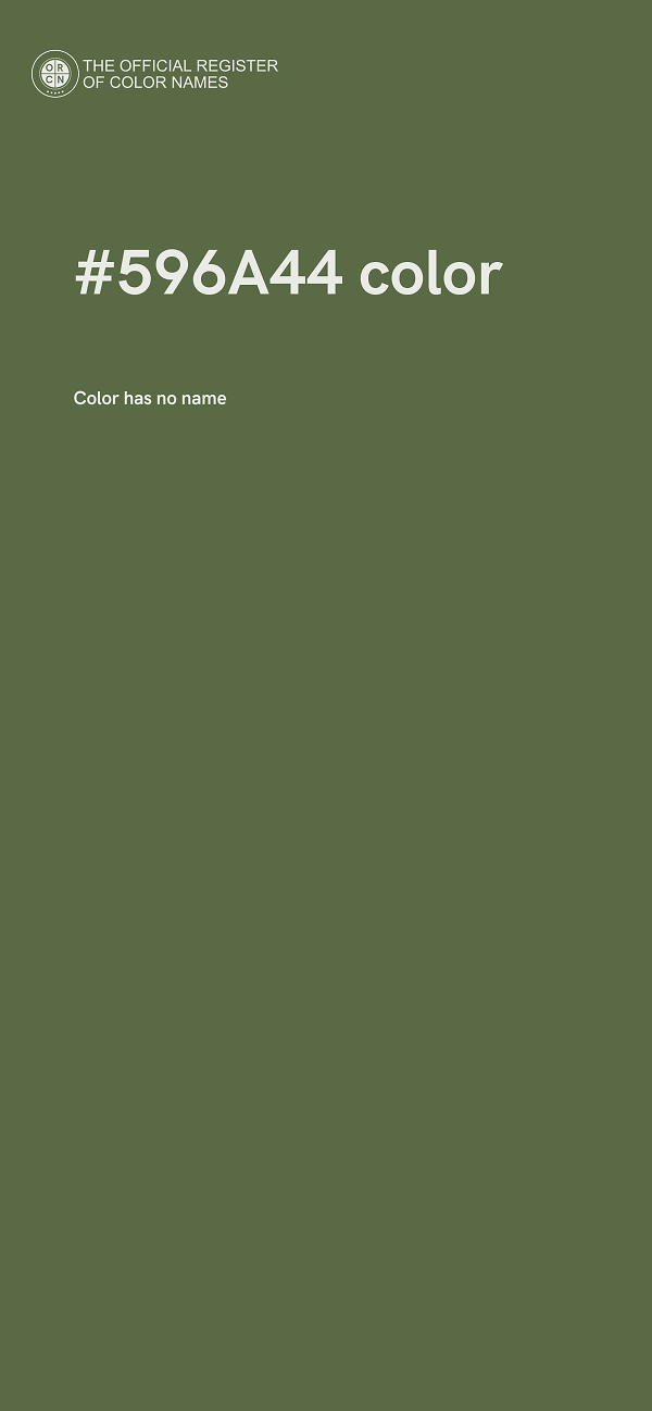 #596A44 color image