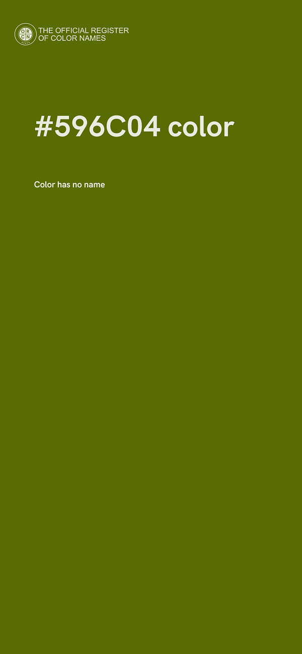 #596C04 color image