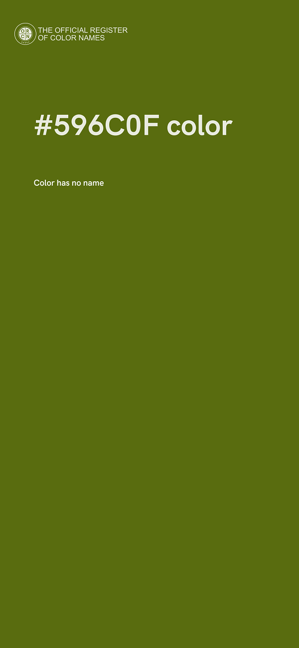 #596C0F color image