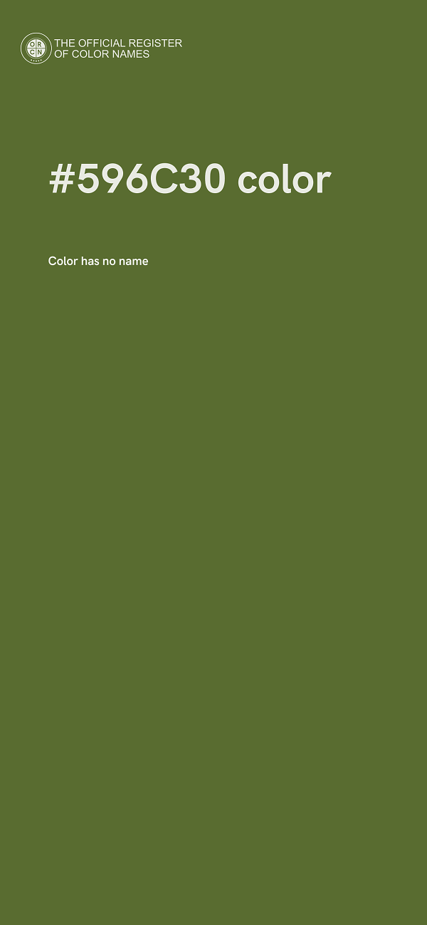 #596C30 color image