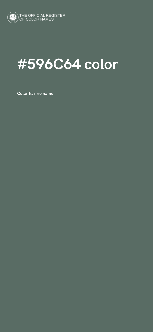 #596C64 color image