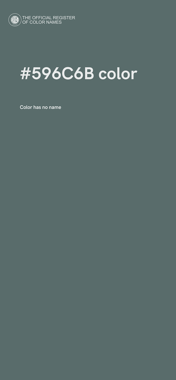 #596C6B color image
