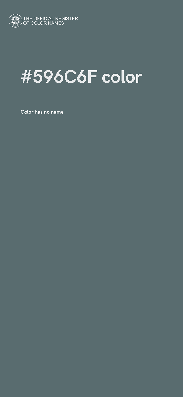 #596C6F color image