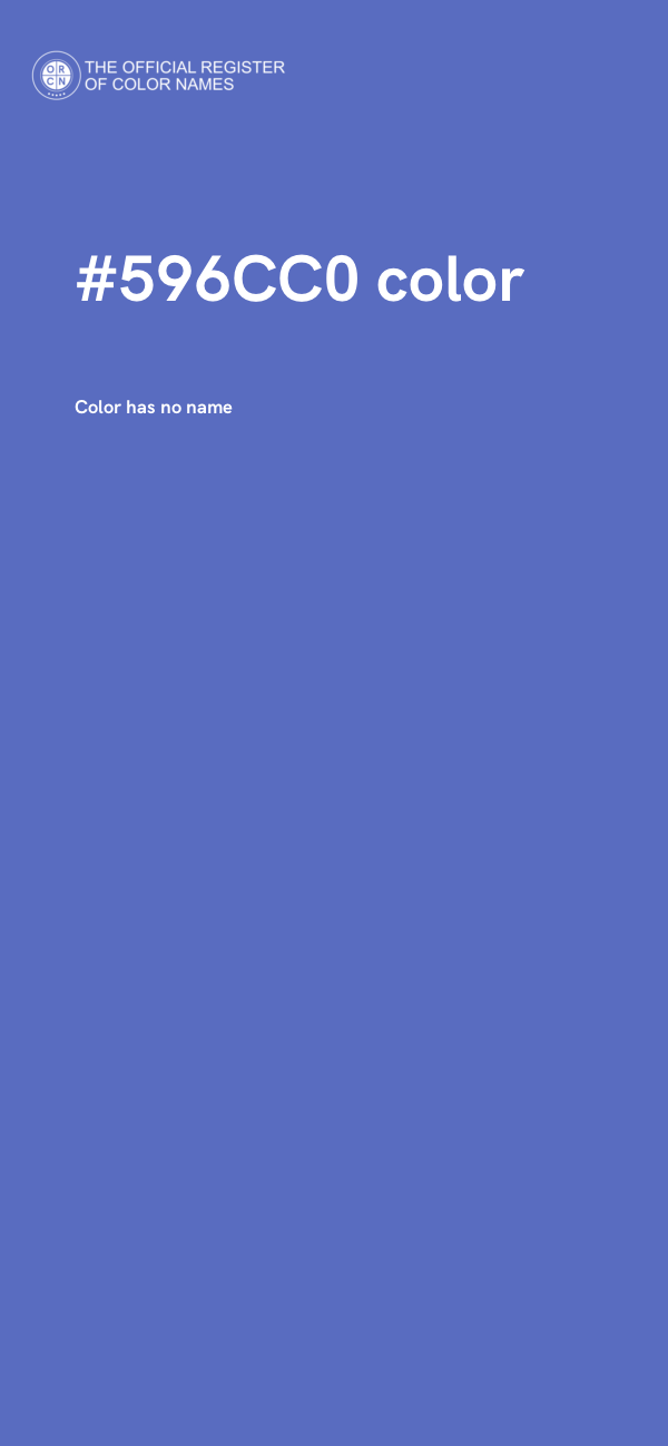 #596CC0 color image