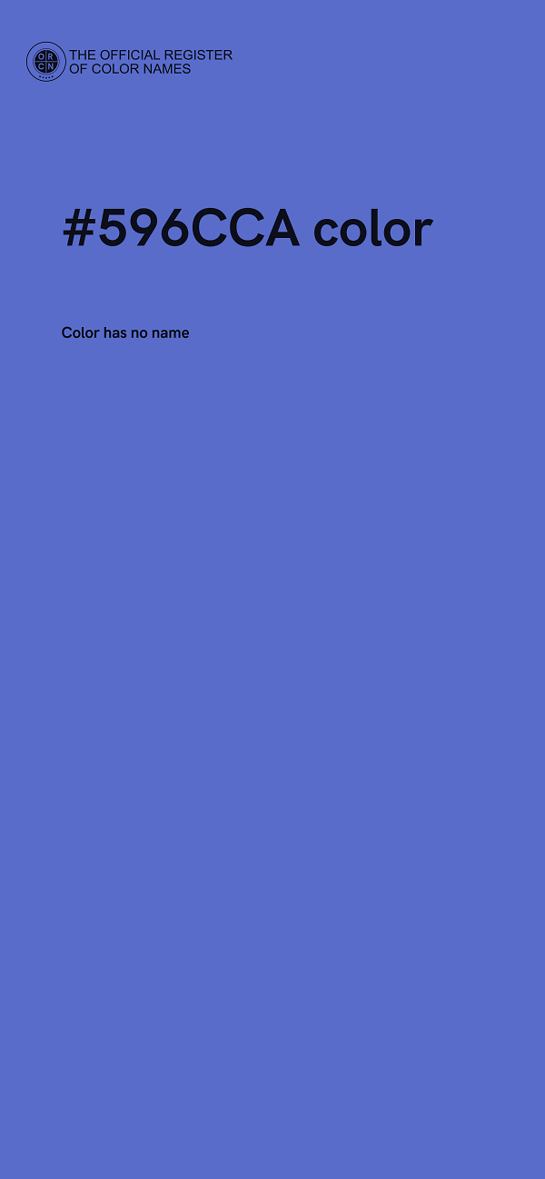 #596CCA color image