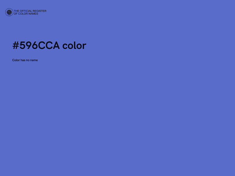 #596CCA color image