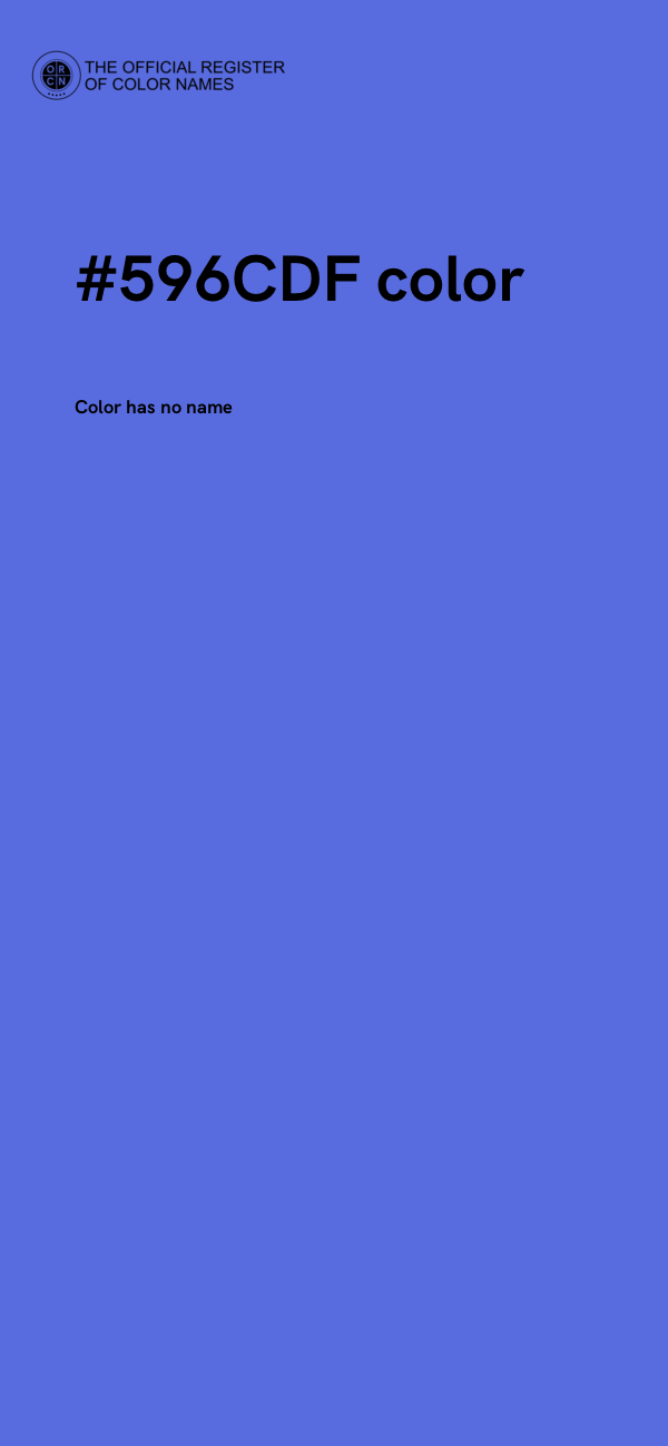 #596CDF color image