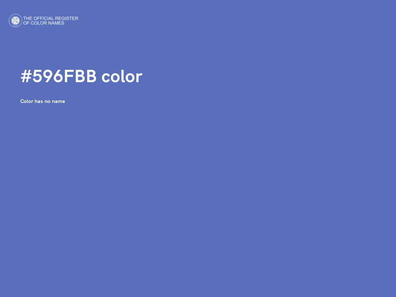 #596FBB color image