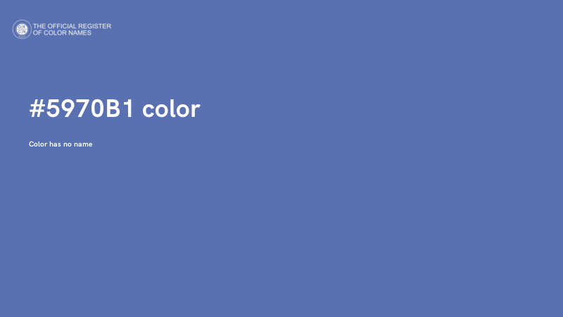 #5970B1 color image