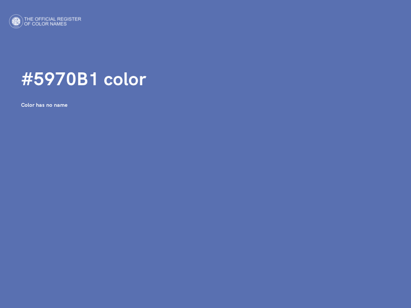 #5970B1 color image