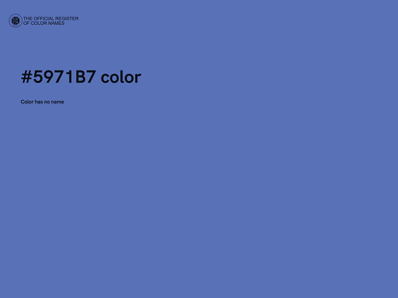 #5971B7 color image