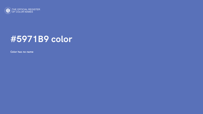 #5971B9 color image