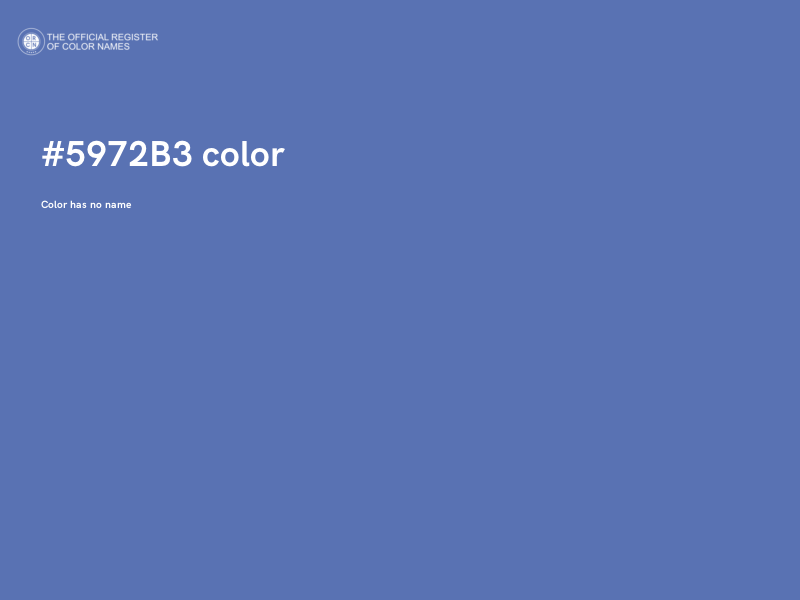 #5972B3 color image