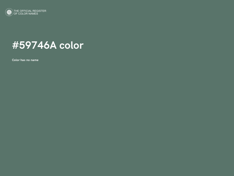 #59746A color image