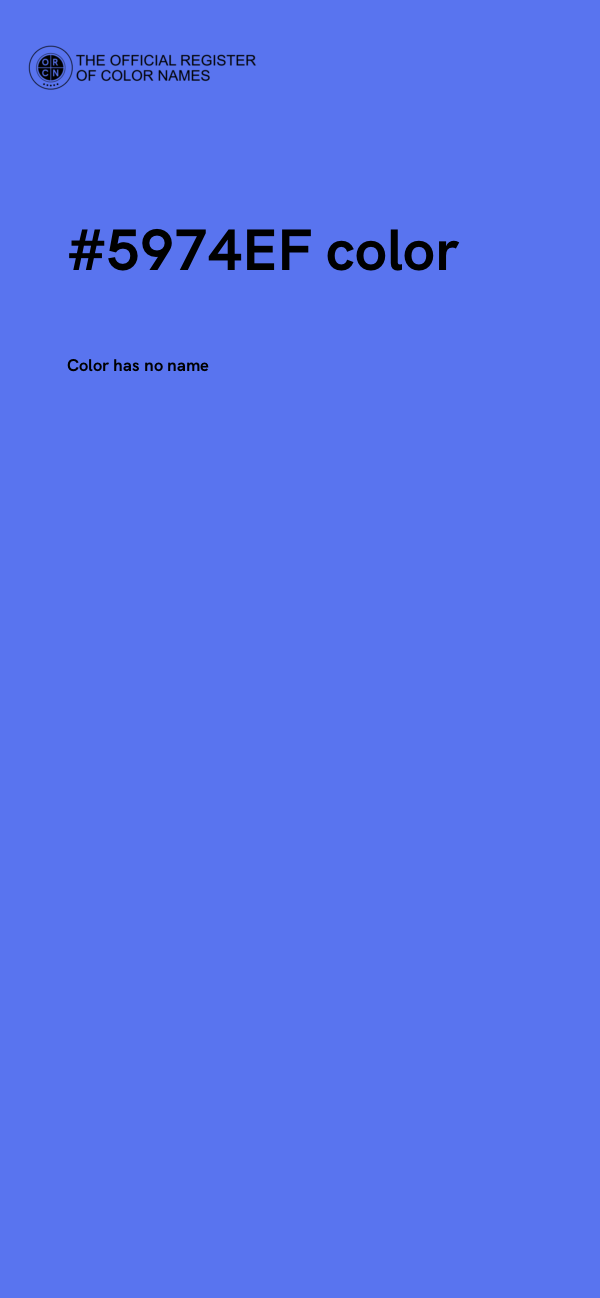 #5974EF color image