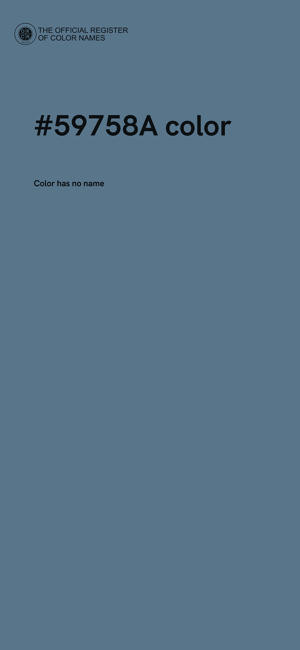 #59758A color image