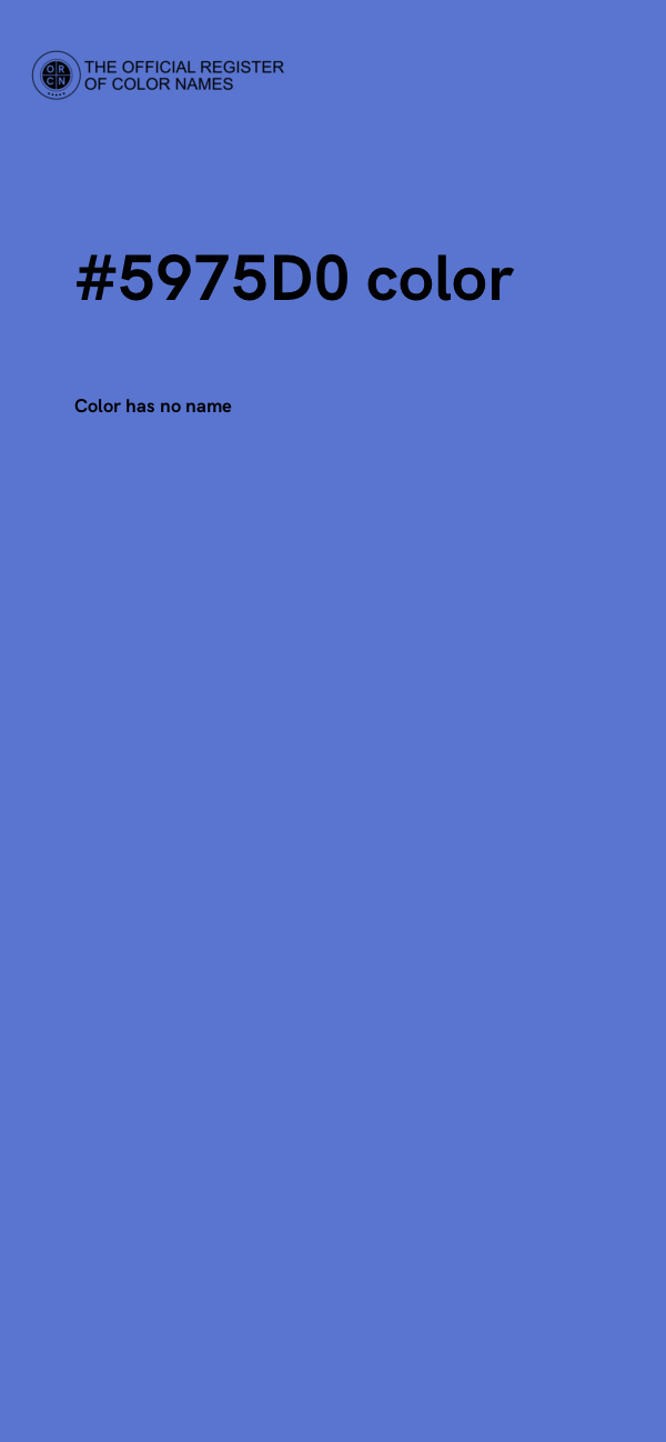 #5975D0 color image