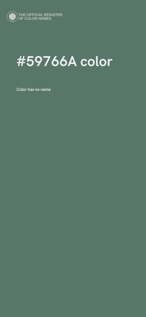 #59766A color image