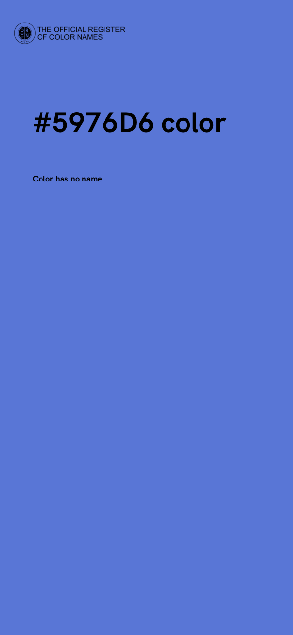 #5976D6 color image
