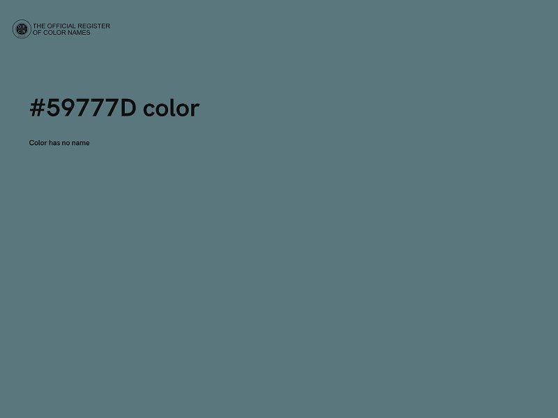 #59777D color image