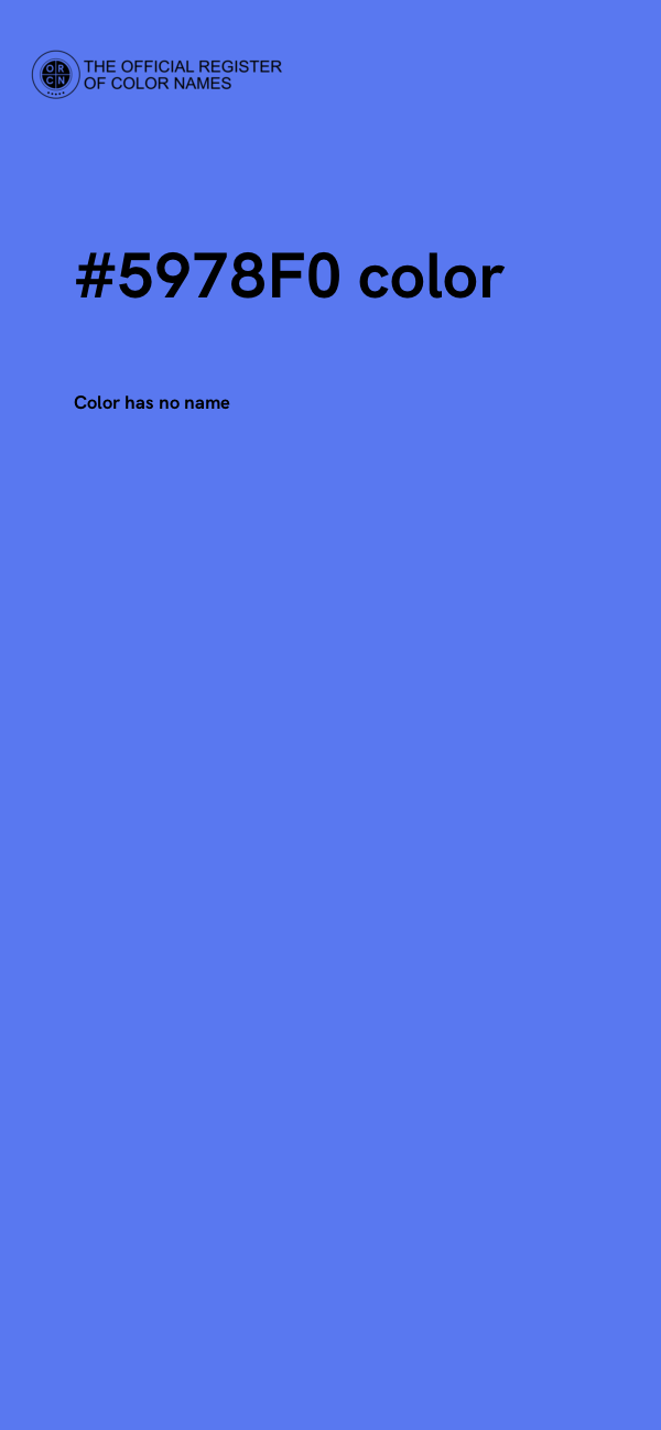 #5978F0 color image