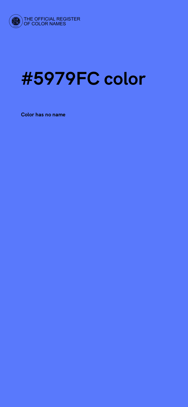 #5979FC color image