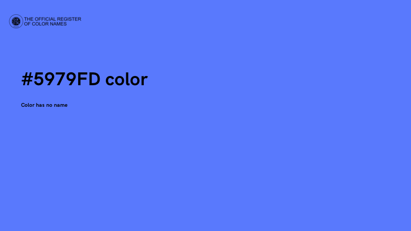 #5979FD color image