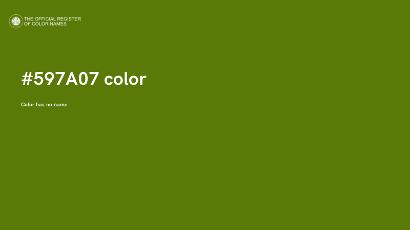 #597A07 color image