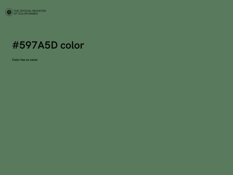 #597A5D color image