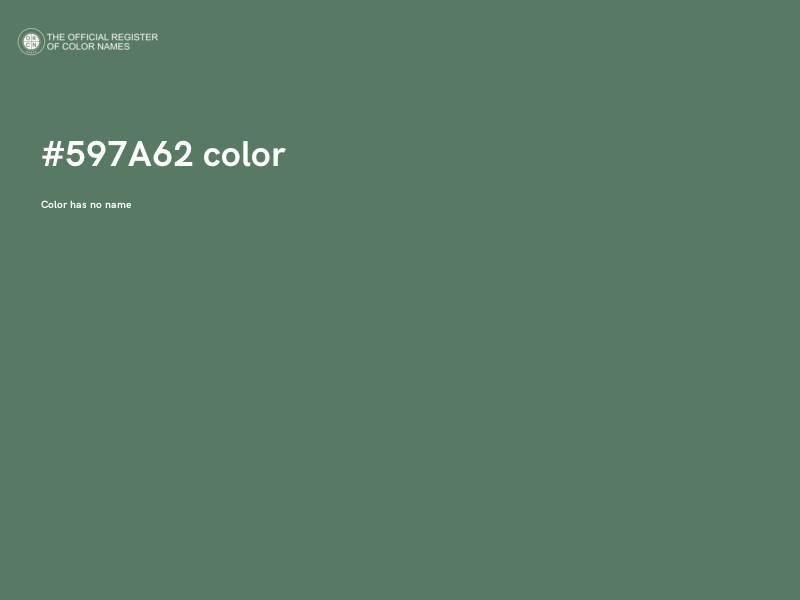 #597A62 color image