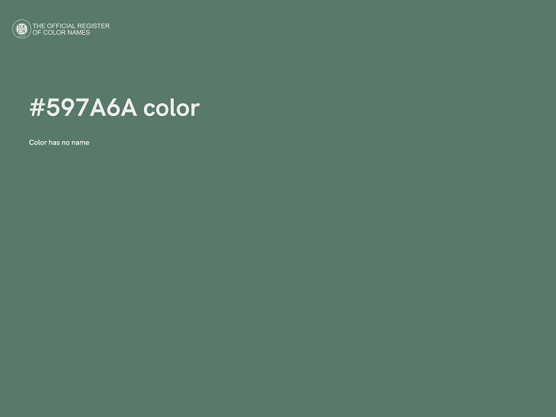 #597A6A color image
