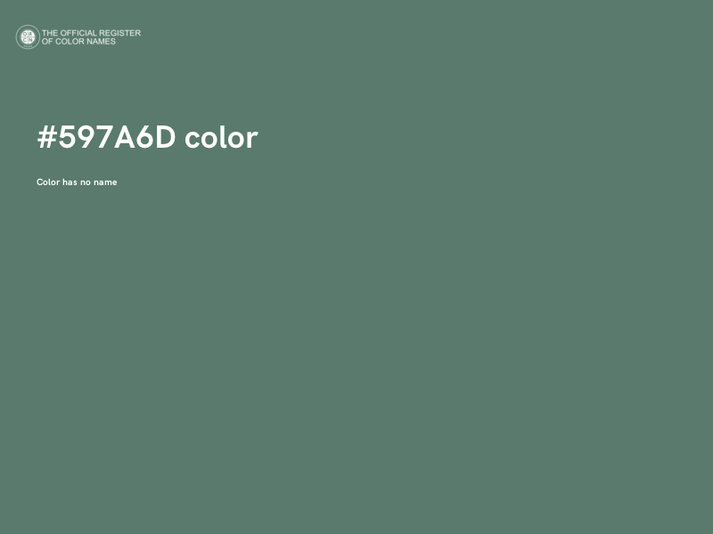 #597A6D color image