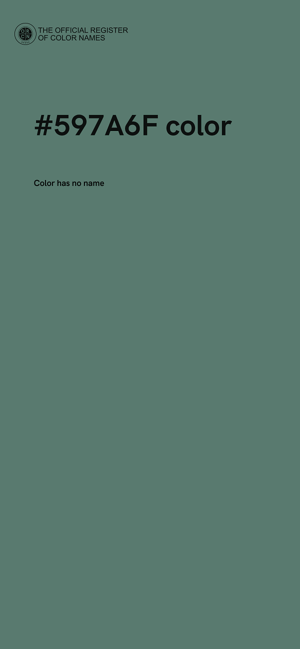 #597A6F color image