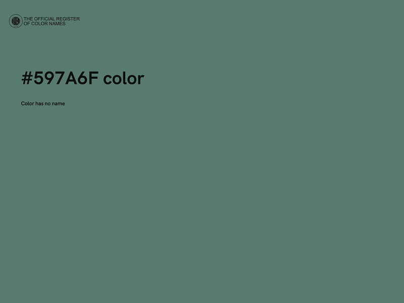 #597A6F color image