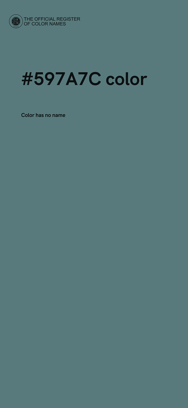 #597A7C color image