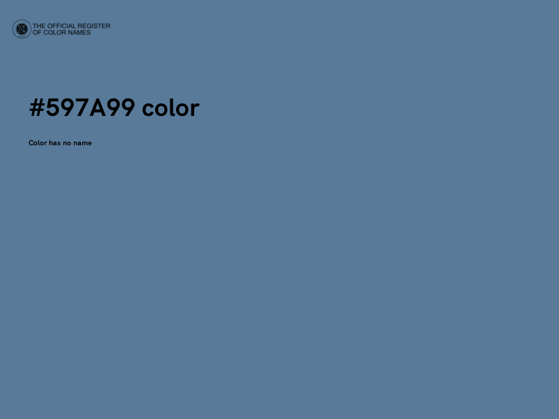 #597A99 color image
