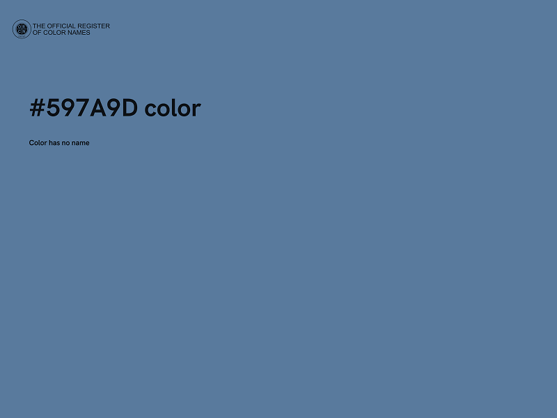 #597A9D color image